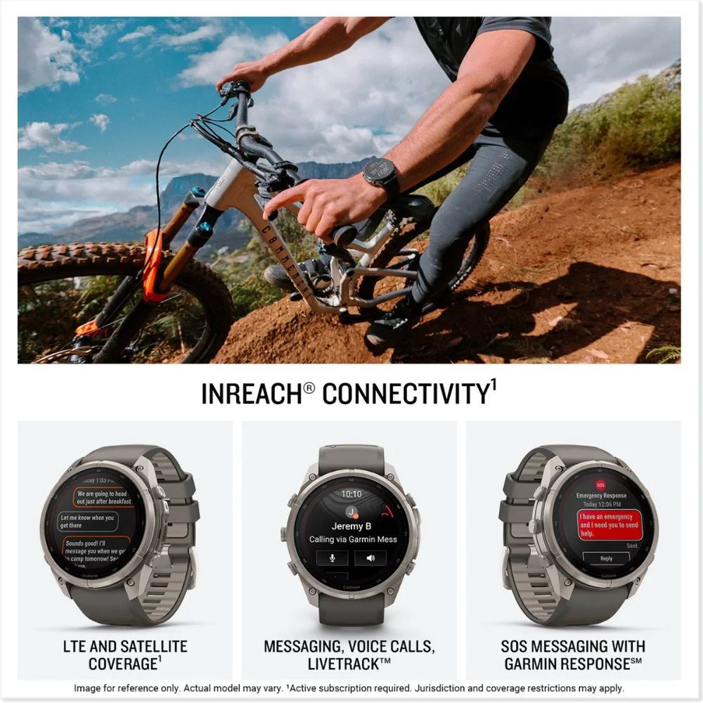 Garmin fenix 9 Pro inReach Solar 51mm Titanium (Pebble Grey/Silver Grey), image 2