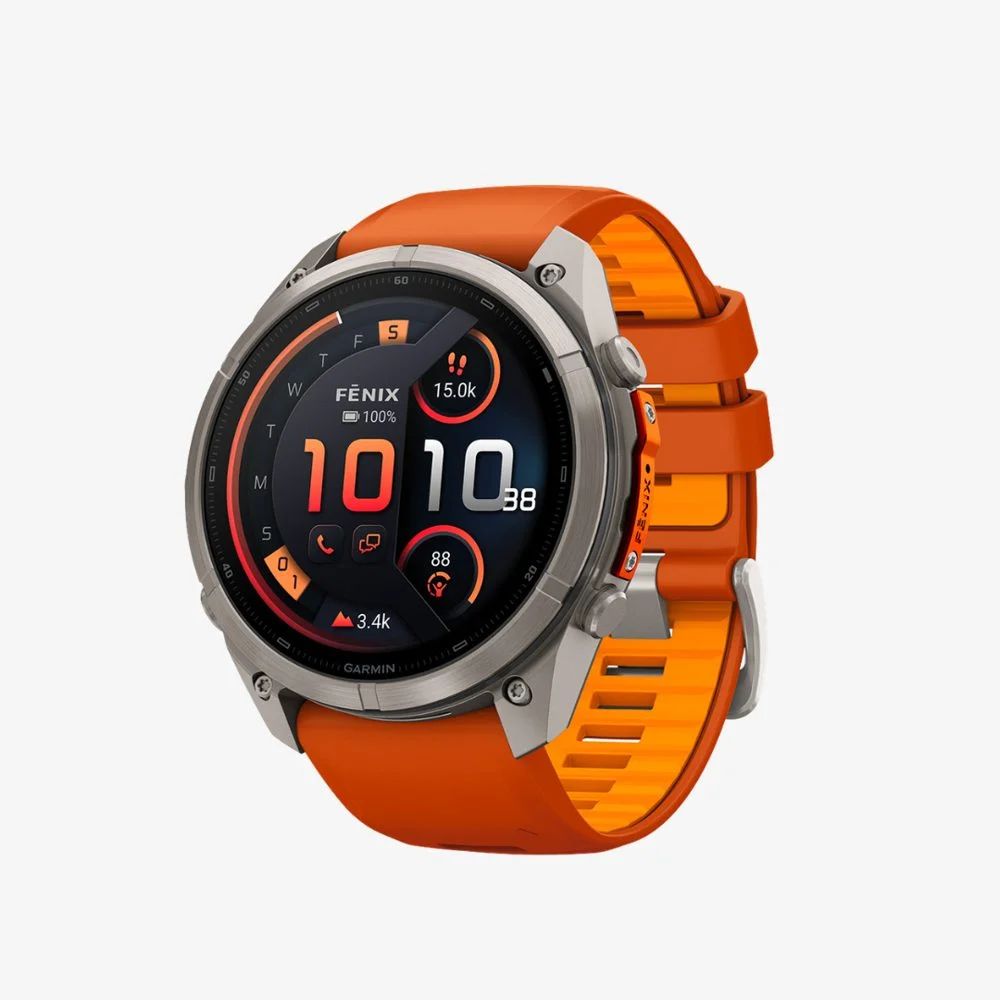 Garmin fenix 9 Pro inReach 51mm Titanium with Autumn Orange/Spark Orange Band
