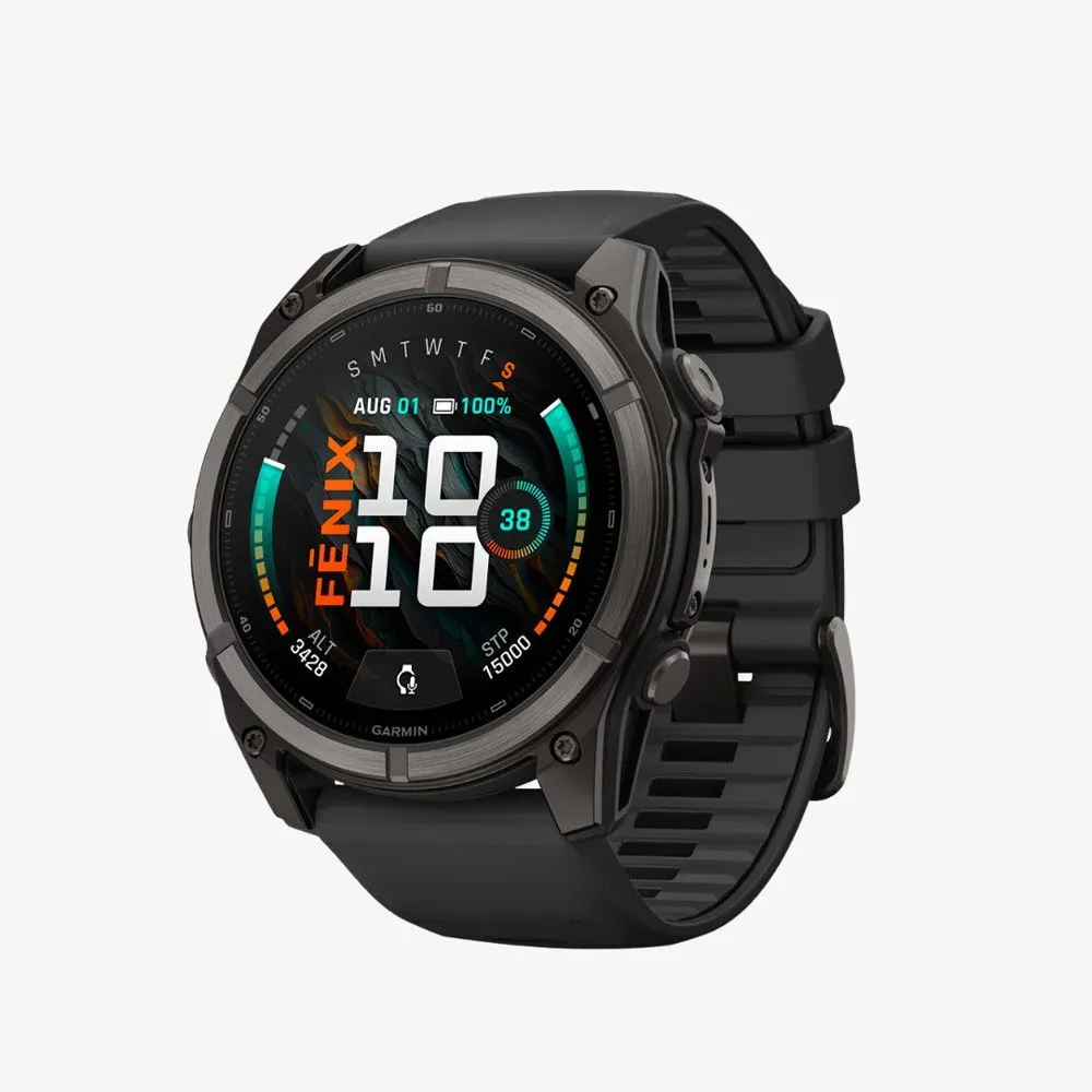 Garmin fenix 9 51mm Carbon Grey DLC Titanium with Black Band