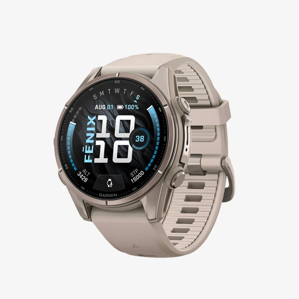 Garmin fenix 9 51mm Carbon Grey DLC Titanium with Black Band, image 2
