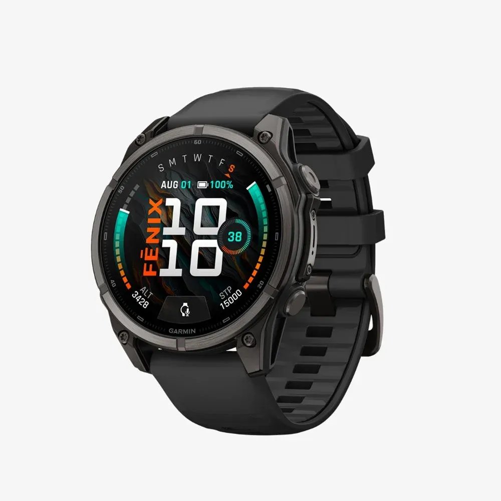 Garmin fenix 9 47mm Carbon Grey DLC Titanium with Black Band