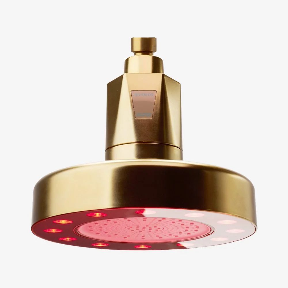HigherDOSE Red Light Showerhead Filter, Matte Brass, image 2