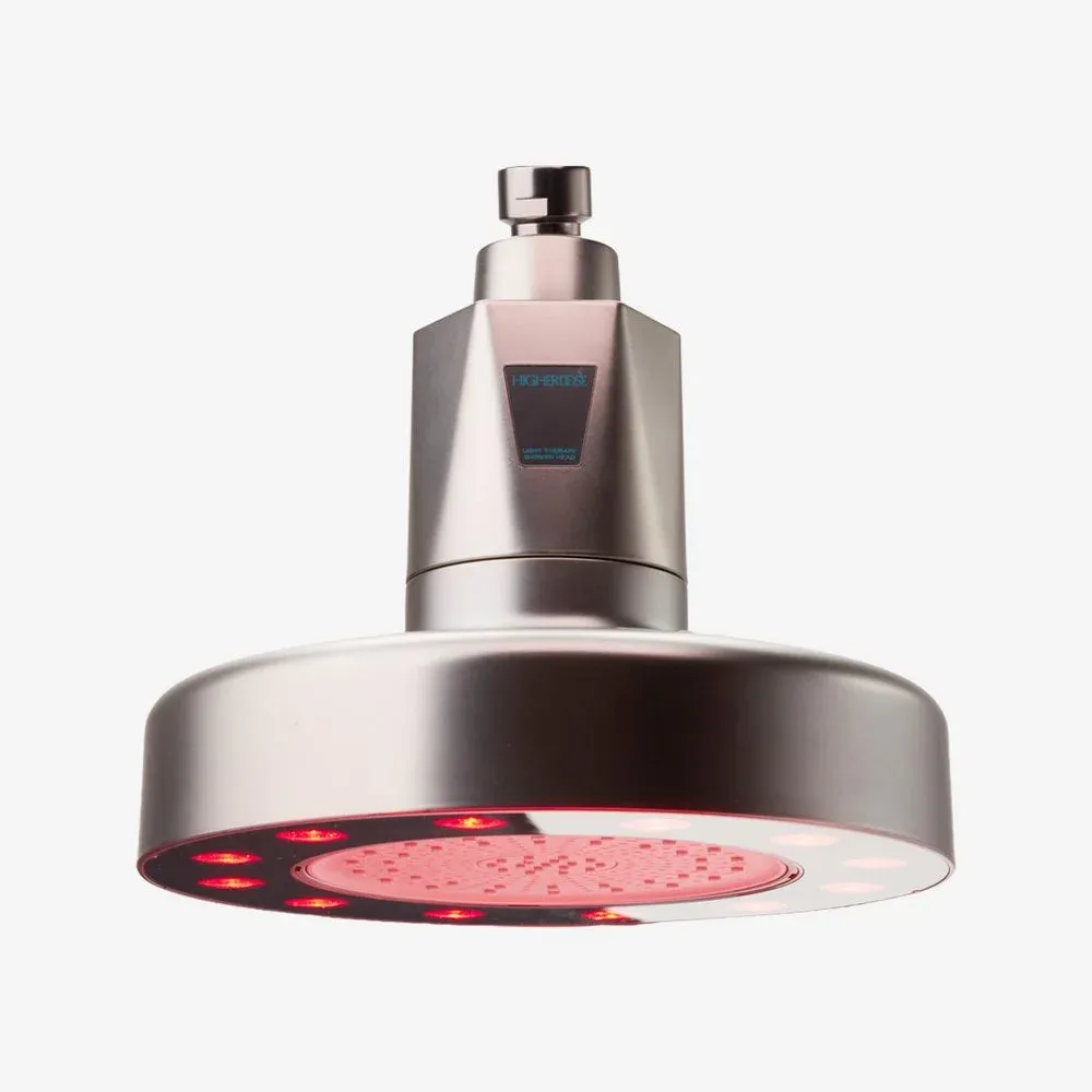 HigherDOSE Red Light Showerhead Filter, Matte Chrome