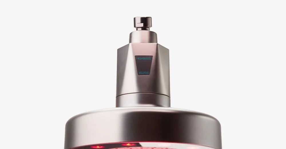 HigherDOSE Red Light Showerhead Filter, Matte Chrome, image 2
