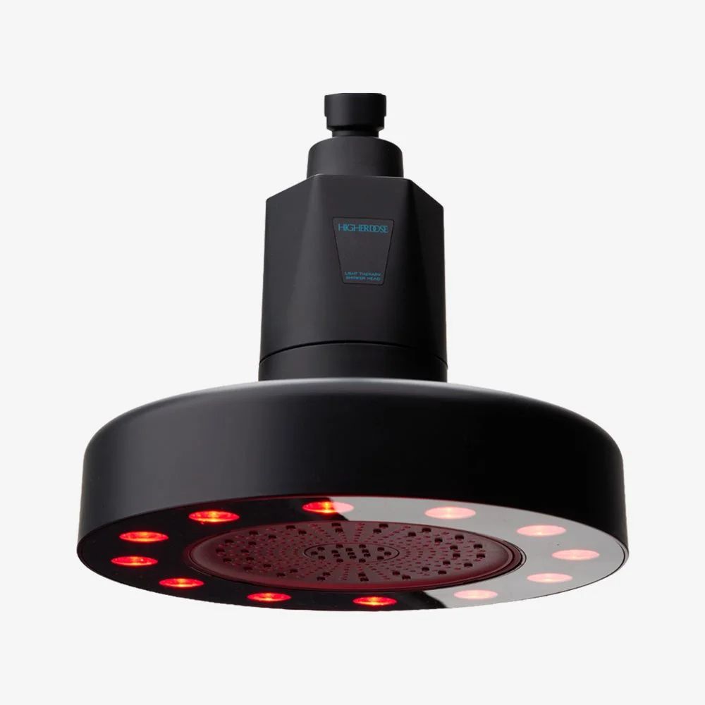HigherDOSE Red Light Showerhead Filter, Matte Black, image 2