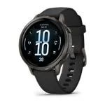 Garmin Venu 4 41mm Slate with Black Silicone Band, image 2