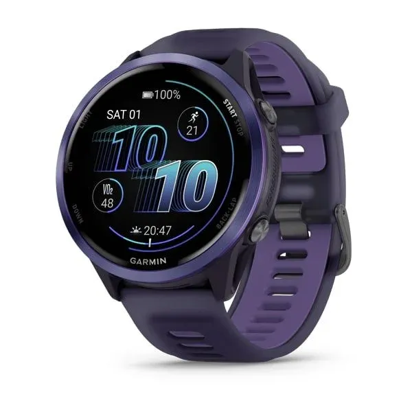 Garmin Forerunner 570 47mm Indigo Aluminium with Translucent Imperial Purple/Indigo band