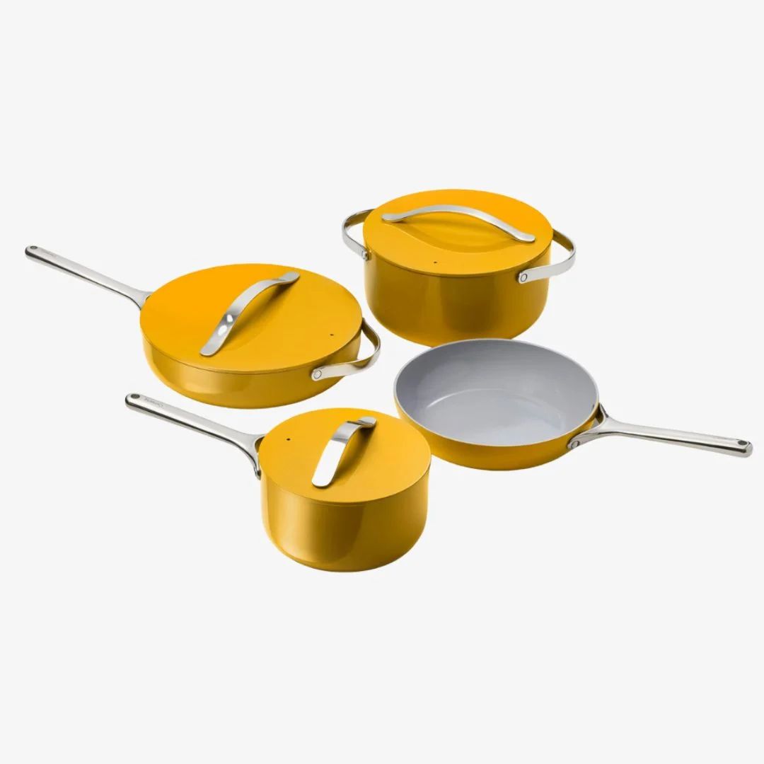 Caraway Ceramic Non-Stick Cookware Set, Marigold