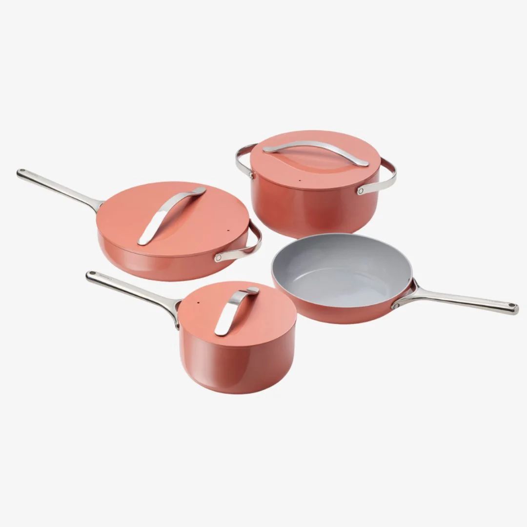 Caraway Ceramic Non-Stick Cookware Set, Perracotta