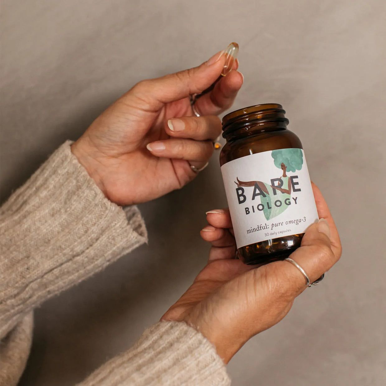 BARE Biology Mindful Omega-3 Fish Oil Capsules, image 2