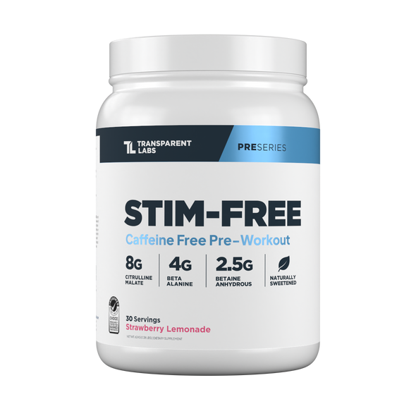 Transparent LABS Stim Free Pre Workout Supplement - Strawberry Lemonade, image 2