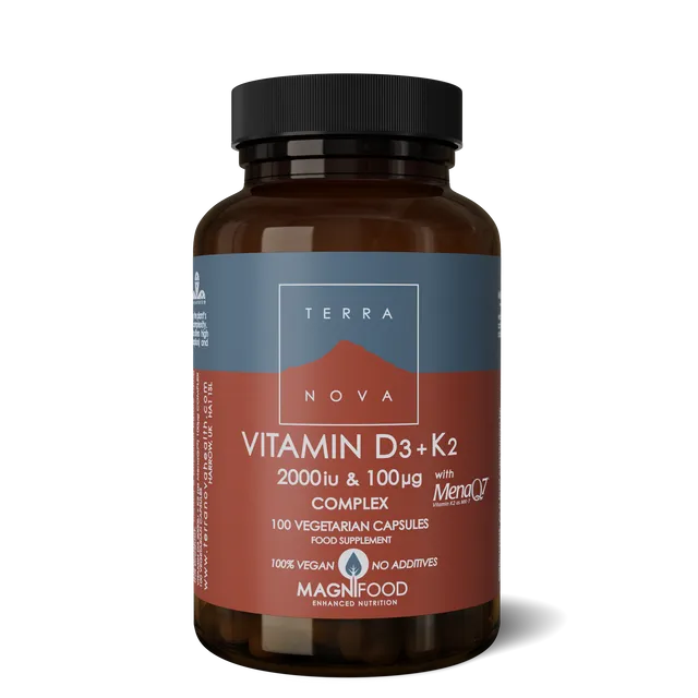 Terranova Vitamin D3 2000iu Vitamin K2 100ug Complex