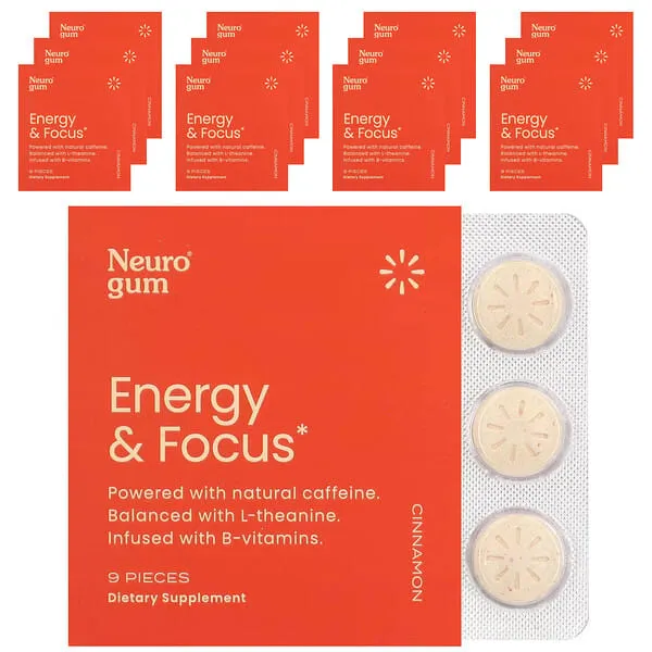 Neurogum Neuro Gum Energy & Focus - Cinnamon