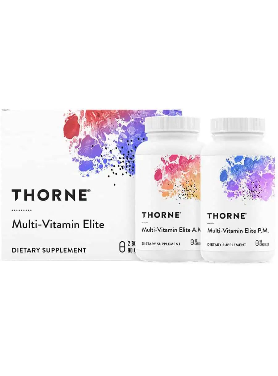 Thorne Multi-Vitamin Elite A.M. & P.M. - NSF Certified for Sport