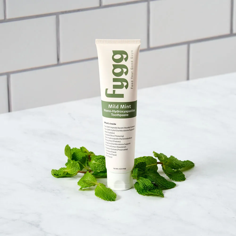 Fygg Nano-Hydroxyapatite Toothpaste with Prebiotics - Mild Mint